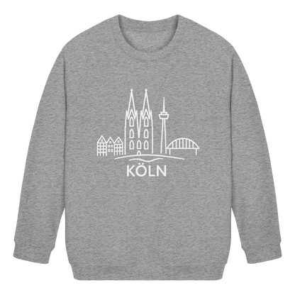 Köln Skyline (großer Druck auf der Brust) - Kids Basic Sweatshirt