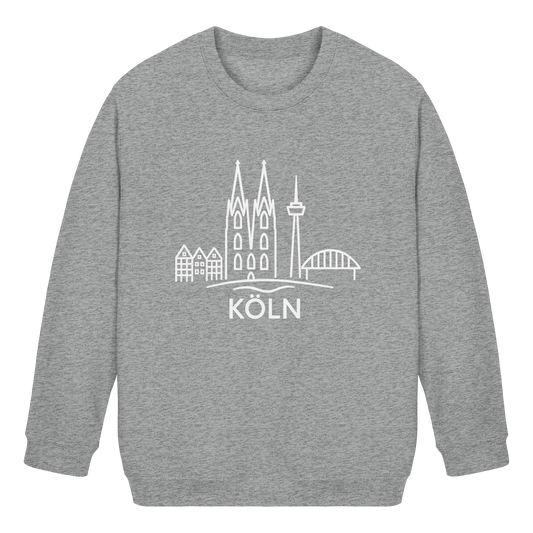 Köln Skyline (großer Druck auf der Brust) - Kids Basic Sweatshirt