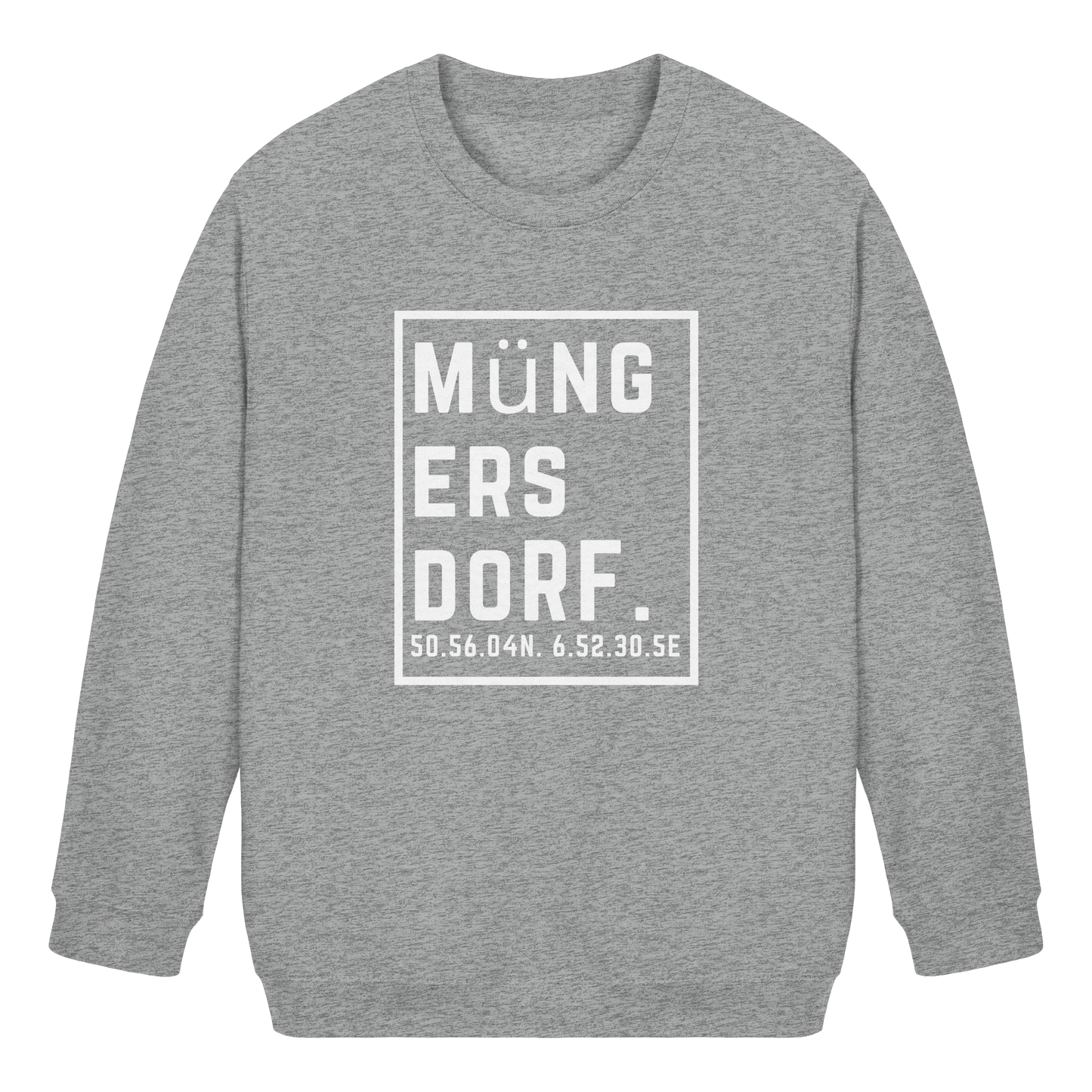Müngersdorf Koordinaten (großer Druck auf der Brust) - Kids Basic Sweatshirt