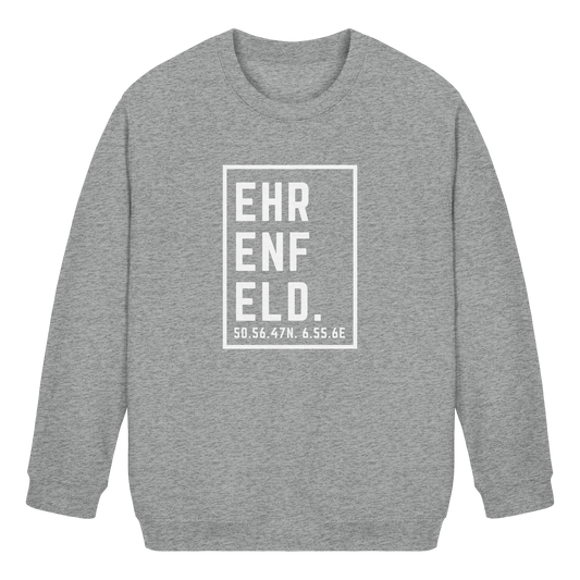 Ehrenfeld Koordinaten (großer Druck auf der Brust) - Kids Basic Sweatshirt