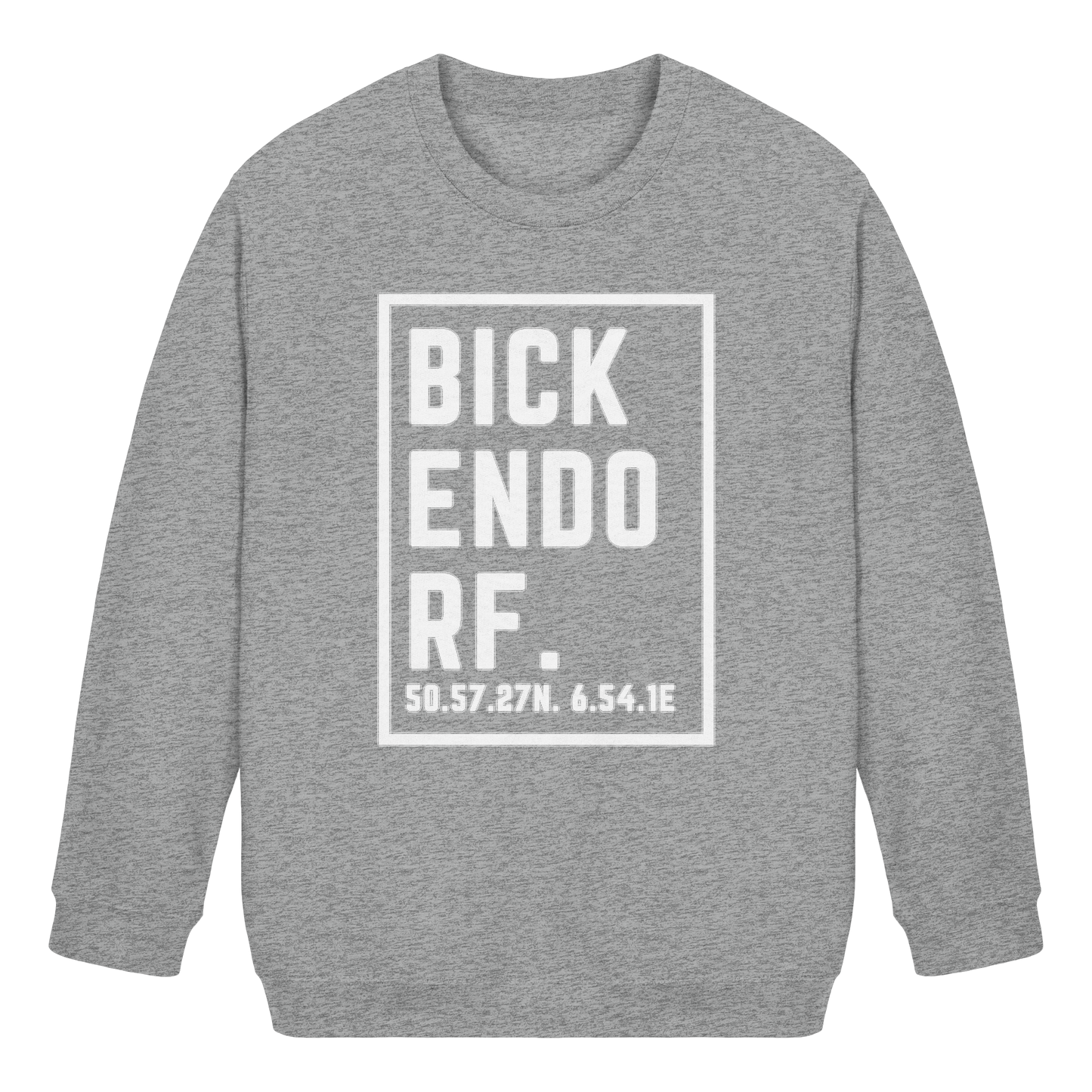 Bickendorf Koordinaten (großer Druck auf der Brust) - Kids Basic Sweatshirt