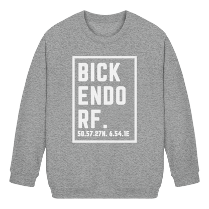 Bickendorf Koordinaten (großer Druck auf der Brust) - Kids Basic Sweatshirt
