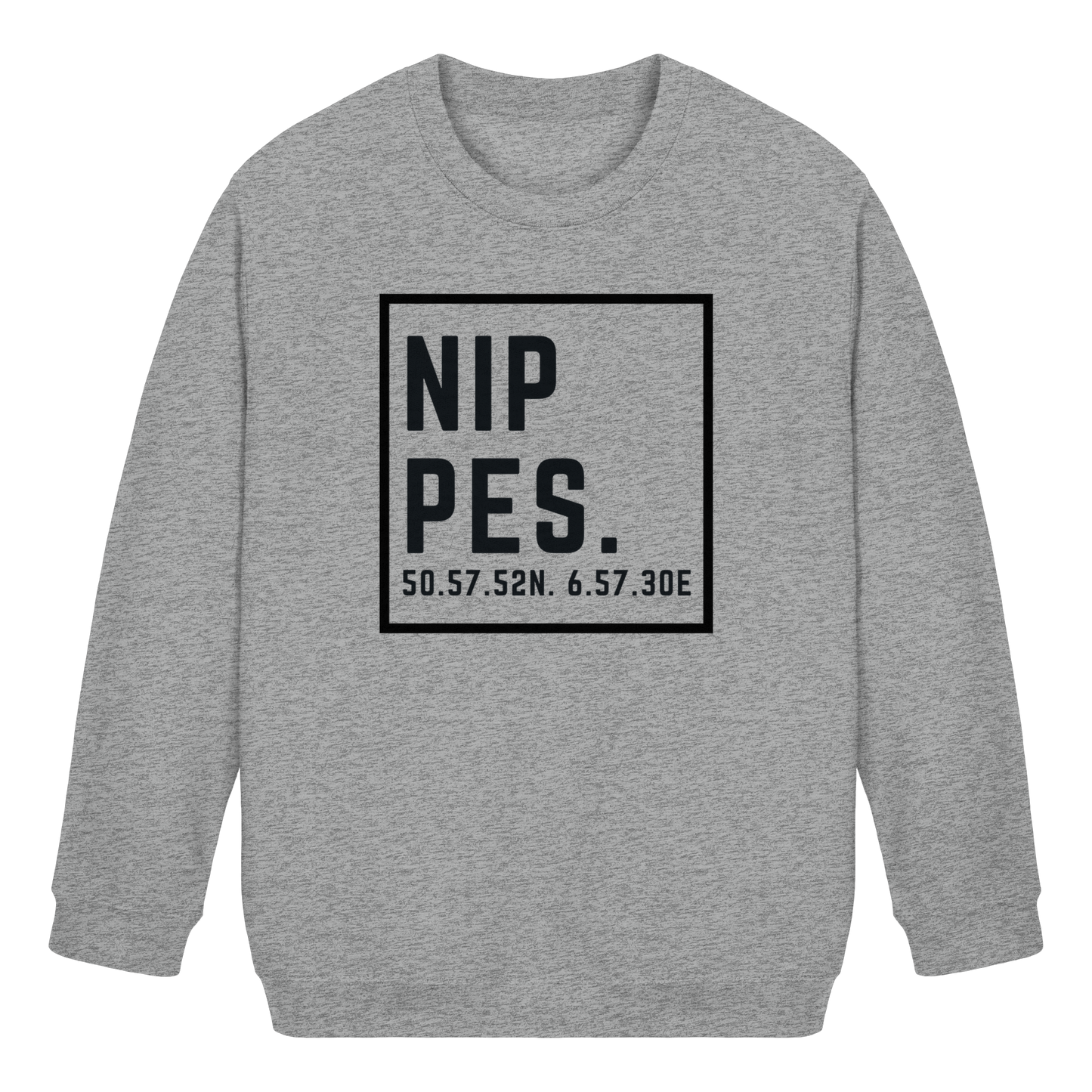 Nippes Koordinaten (großer Druck auf der Brust) - Kids Basic Sweatshirt