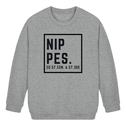 Nippes Koordinaten (großer Druck auf der Brust) - Kids Basic Sweatshirt
