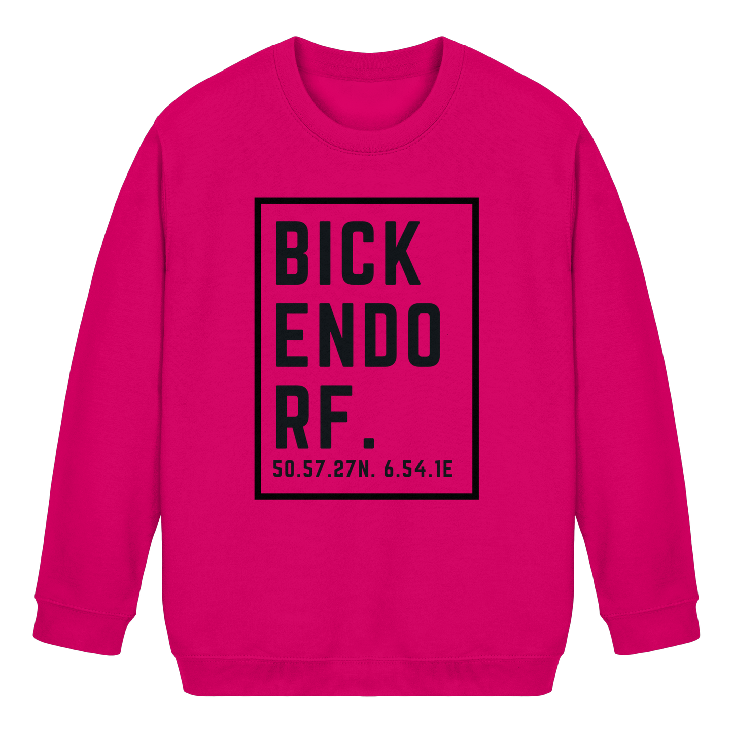 Bickendorf Koordinaten (großer Druck auf der Brust) - Kids Basic Sweatshirt