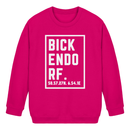 Bickendorf Koordinaten (großer Druck auf der Brust) - Kids Basic Sweatshirt