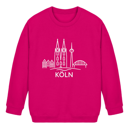 Köln Skyline (großer Druck auf der Brust) - Kids Basic Sweatshirt