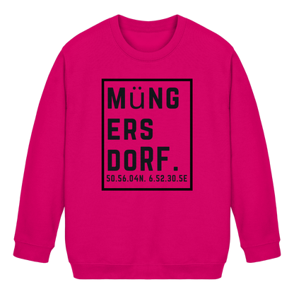 Müngersdorf Koordinaten (großer Druck auf der Brust) - Kids Basic Sweatshirt