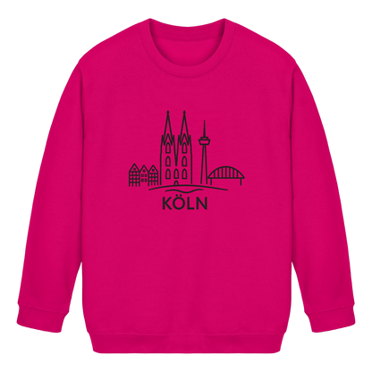 Köln Skyline (großer Druck auf der Brust) - Kids Basic Sweatshirt