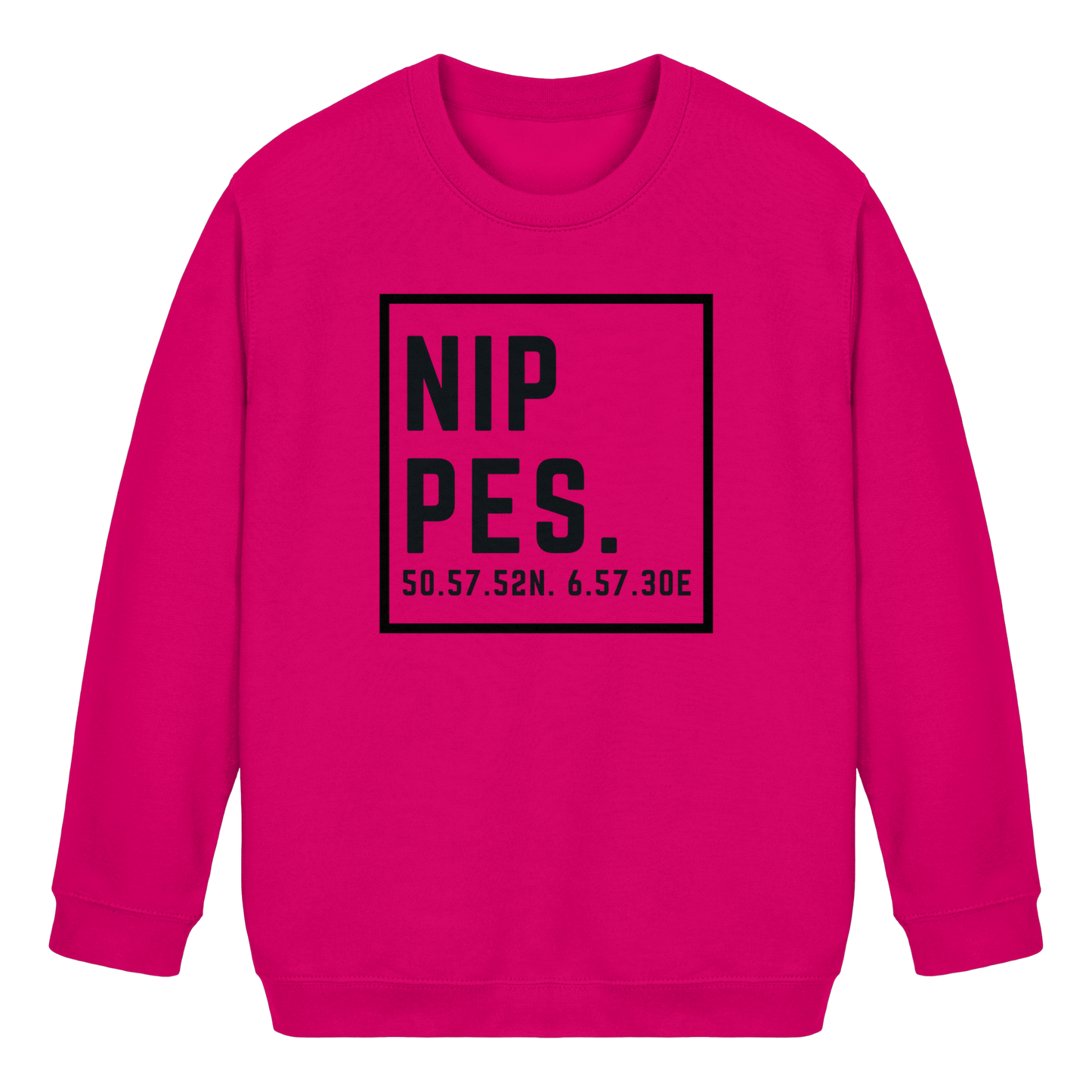 Nippes Koordinaten (großer Druck auf der Brust) - Kids Basic Sweatshirt