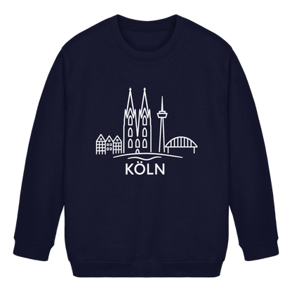 Köln Skyline (großer Druck auf der Brust) - Kids Basic Sweatshirt