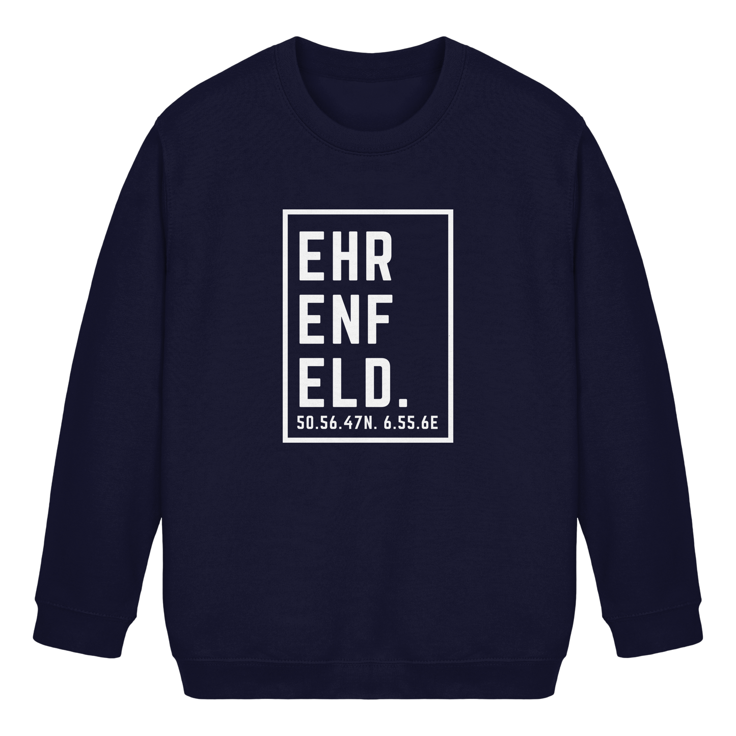 Ehrenfeld Koordinaten (großer Druck auf der Brust) - Kids Basic Sweatshirt