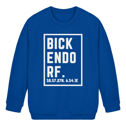 Bickendorf Koordinaten (großer Druck auf der Brust) - Kids Basic Sweatshirt