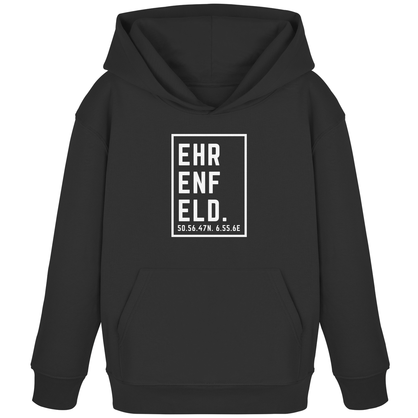 Ehrenfeld Koordinaten (großer Druck auf der Brust) - Kids Organic Hoodie