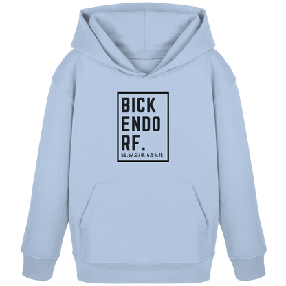 Bickendorf Koordinaten (großer Druck auf der Brust) - Kids Organic Hoodie
