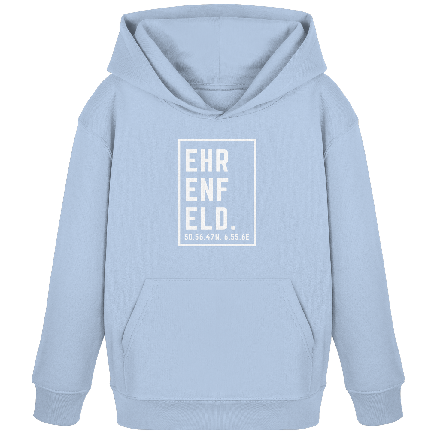 Ehrenfeld Koordinaten (großer Druck auf der Brust) - Kids Organic Hoodie