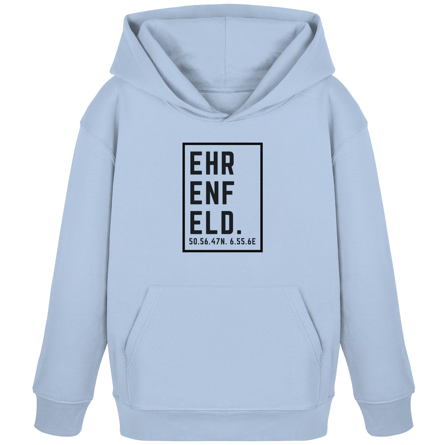 Ehrenfeld Koordinaten (großer Druck auf der Brust) - Kids Organic Hoodie