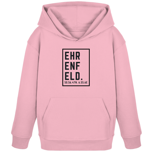 Ehrenfeld Koordinaten (großer Druck auf der Brust) - Kids Organic Hoodie