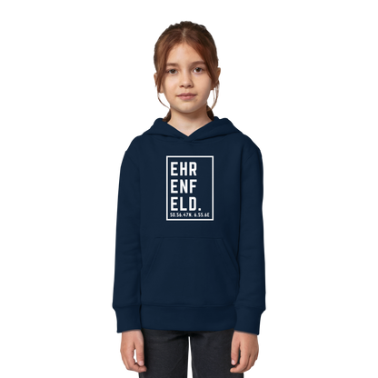 Ehrenfeld Koordinaten (großer Druck auf der Brust) - Kids Organic Hoodie