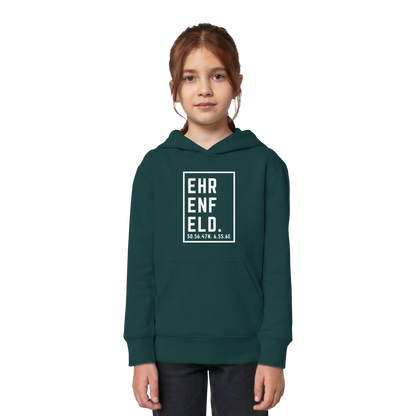 Ehrenfeld Koordinaten (großer Druck auf der Brust) - Kids Organic Hoodie