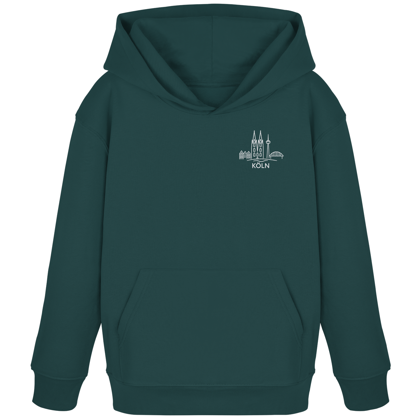 Köln Skyline Stick - Kids Organic Hoodie