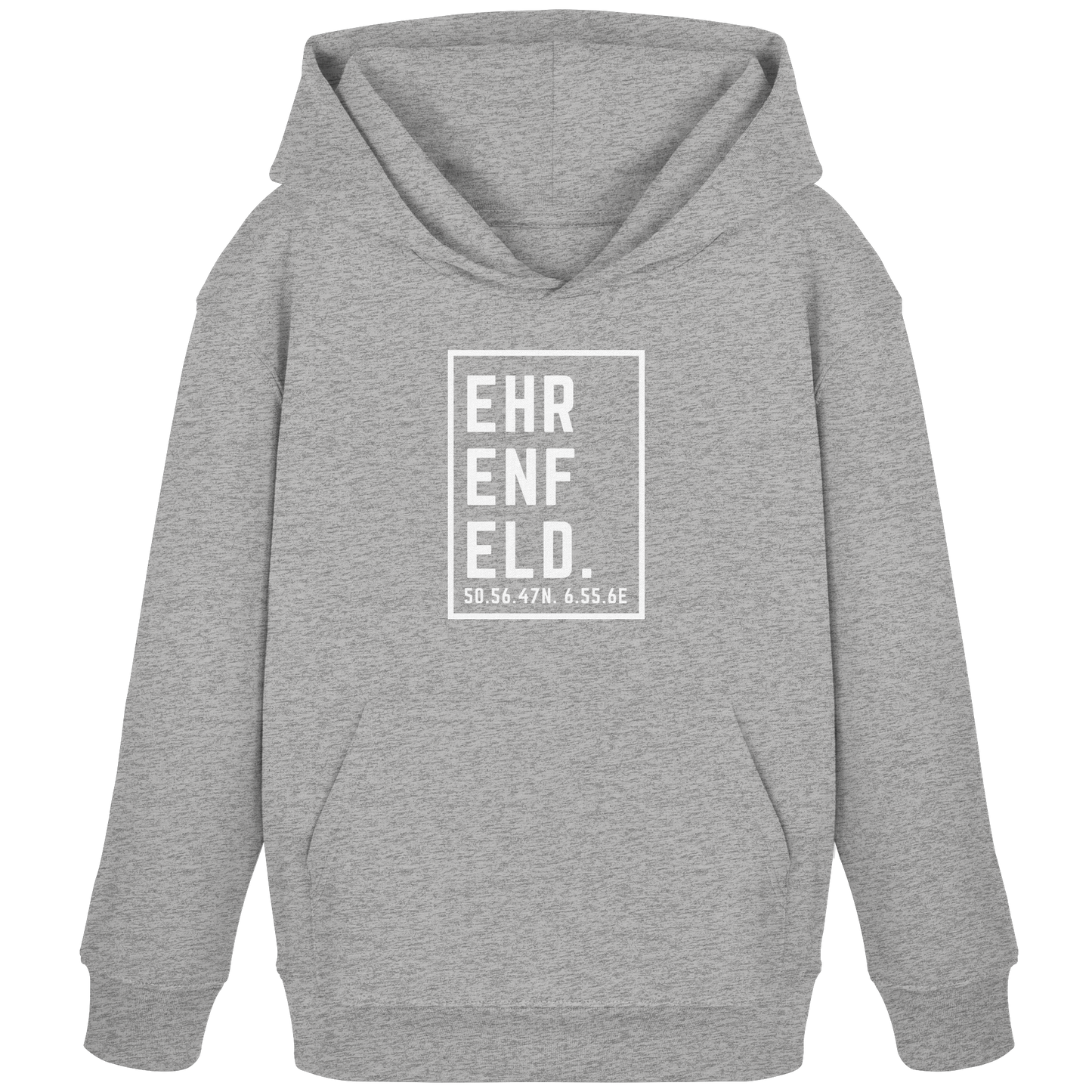 Ehrenfeld Koordinaten (großer Druck auf der Brust) - Kids Organic Hoodie