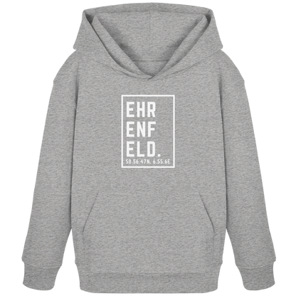 Ehrenfeld Koordinaten (großer Druck auf der Brust) - Kids Organic Hoodie