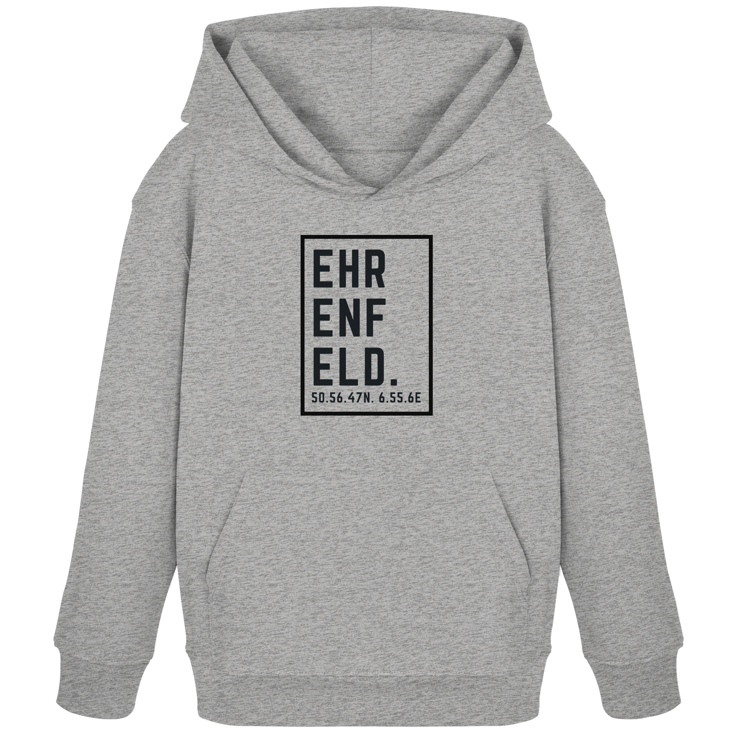 Ehrenfeld Koordinaten (großer Druck auf der Brust) - Kids Organic Hoodie