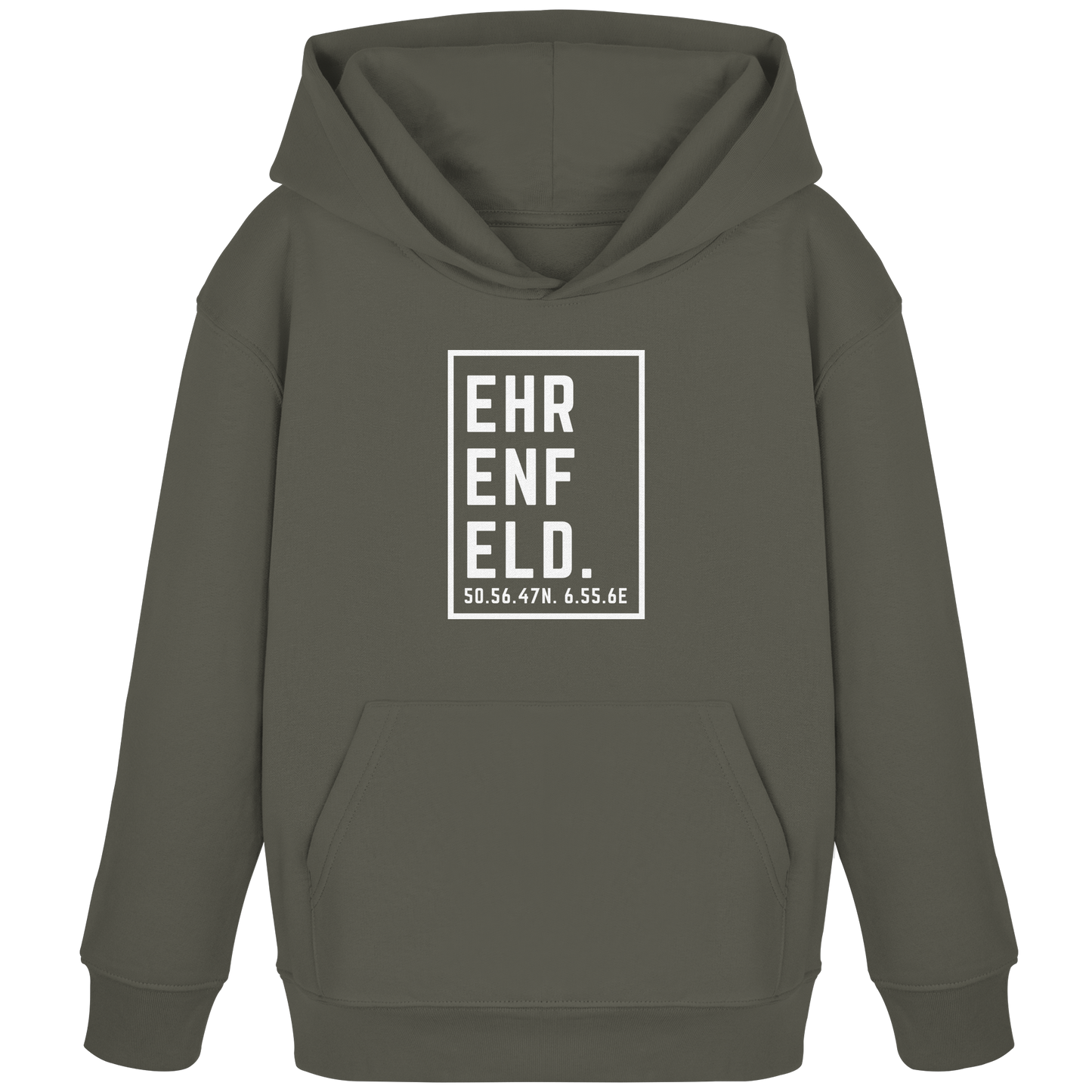 Ehrenfeld Koordinaten (großer Druck auf der Brust) - Kids Organic Hoodie