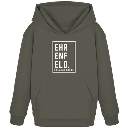 Ehrenfeld Koordinaten (großer Druck auf der Brust) - Kids Organic Hoodie