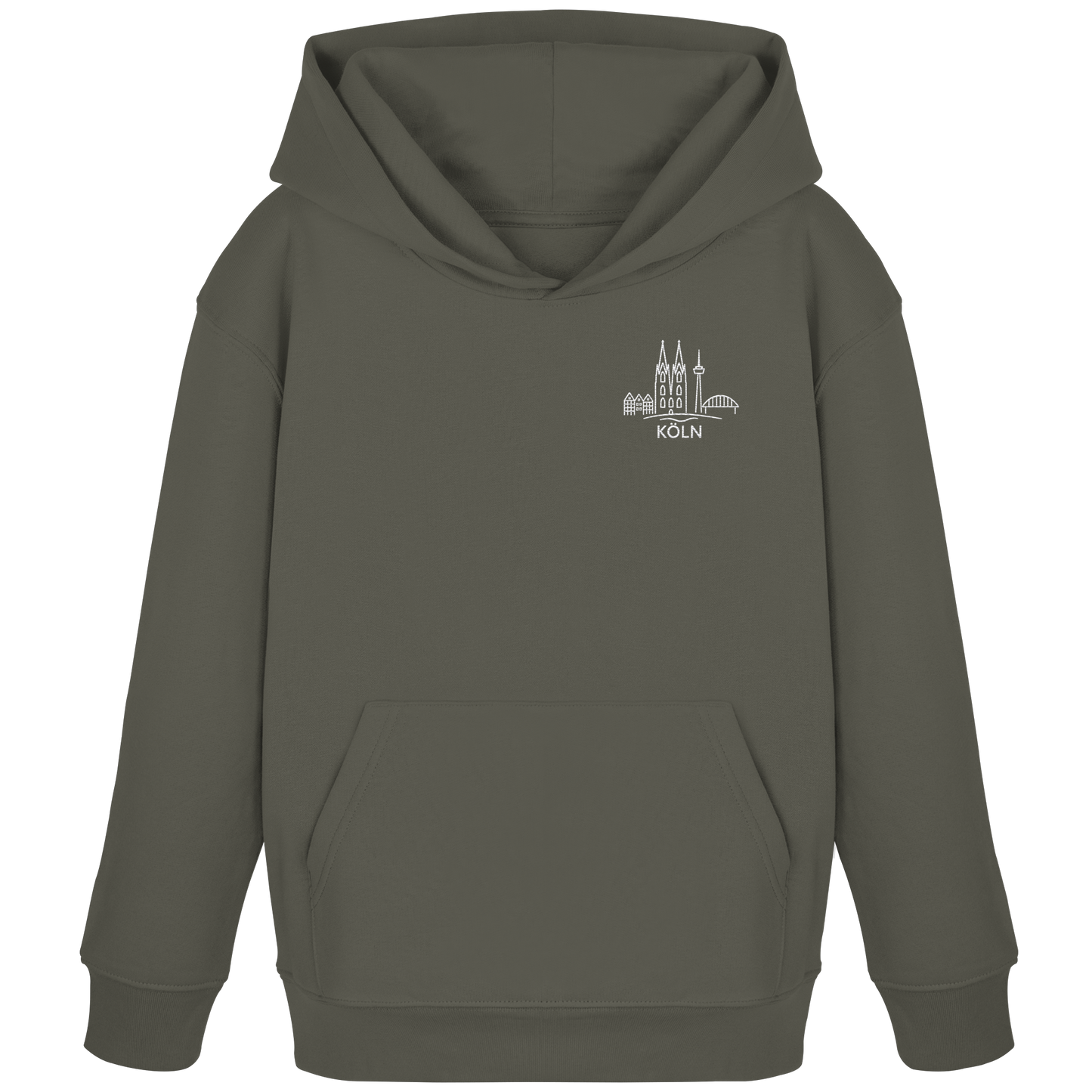 Köln Skyline Stick - Kids Organic Hoodie