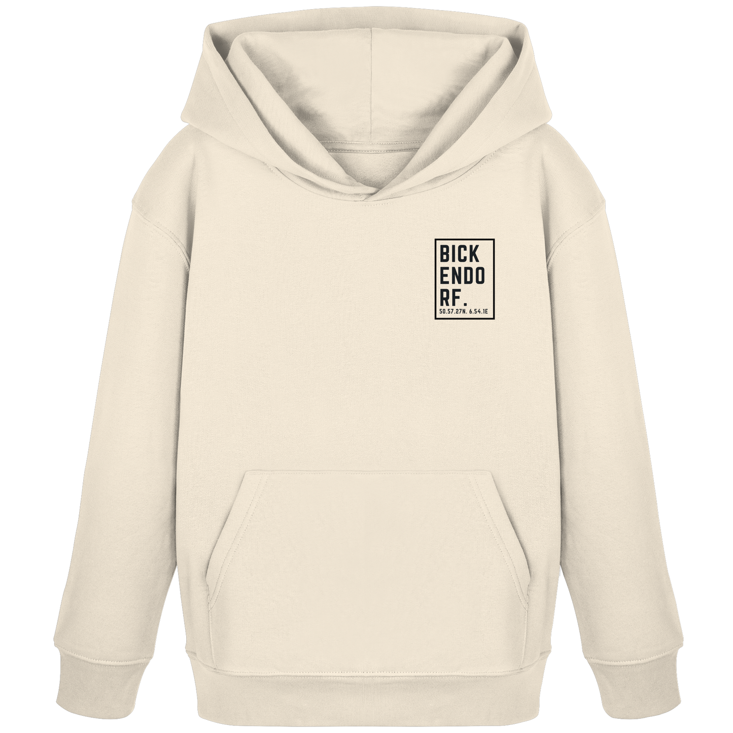 Bickendorf Koordinaten (kleiner Druck auf der Brust) - Kids Organic Hoodie
