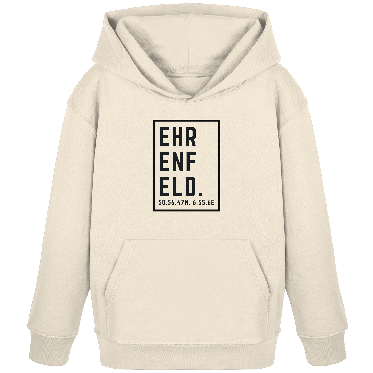 Ehrenfeld Koordinaten (großer Druck auf der Brust) - Kids Organic Hoodie