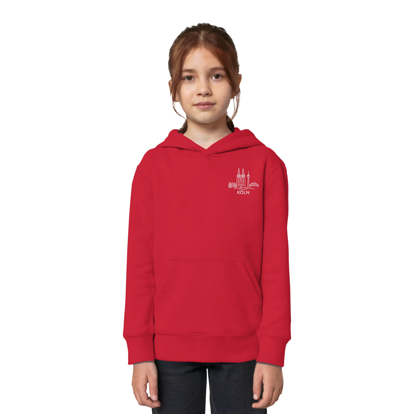Köln Skyline Stick - Kids Organic Hoodie