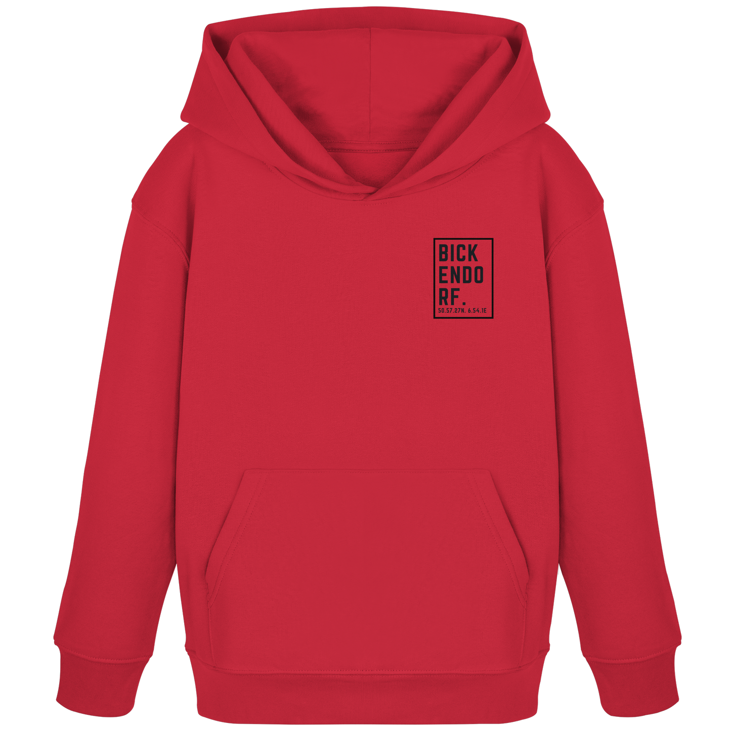 Bickendorf Koordinaten (kleiner Druck auf der Brust) - Kids Organic Hoodie