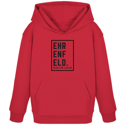 Ehrenfeld Koordinaten (großer Druck auf der Brust) - Kids Organic Hoodie
