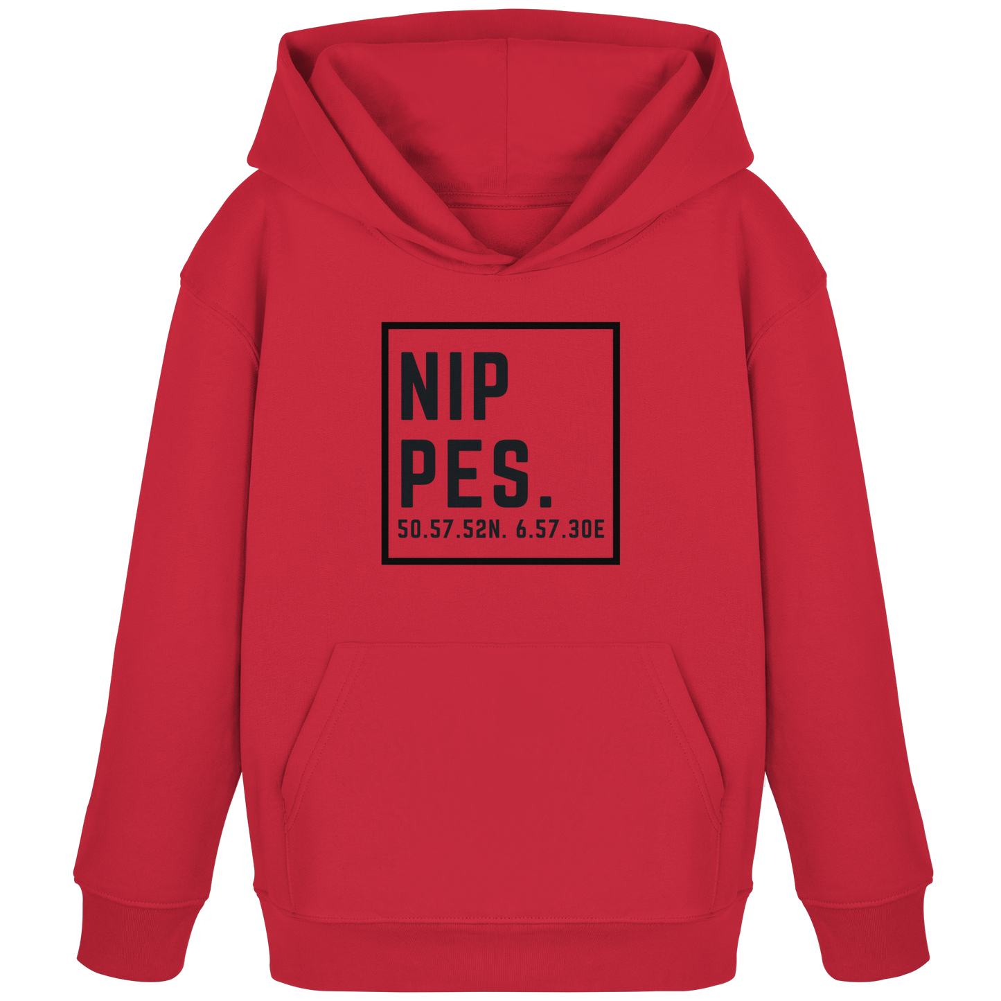 Nippes Koordinaten (großer Druck auf der Brust) - Kids Organic Hoodie