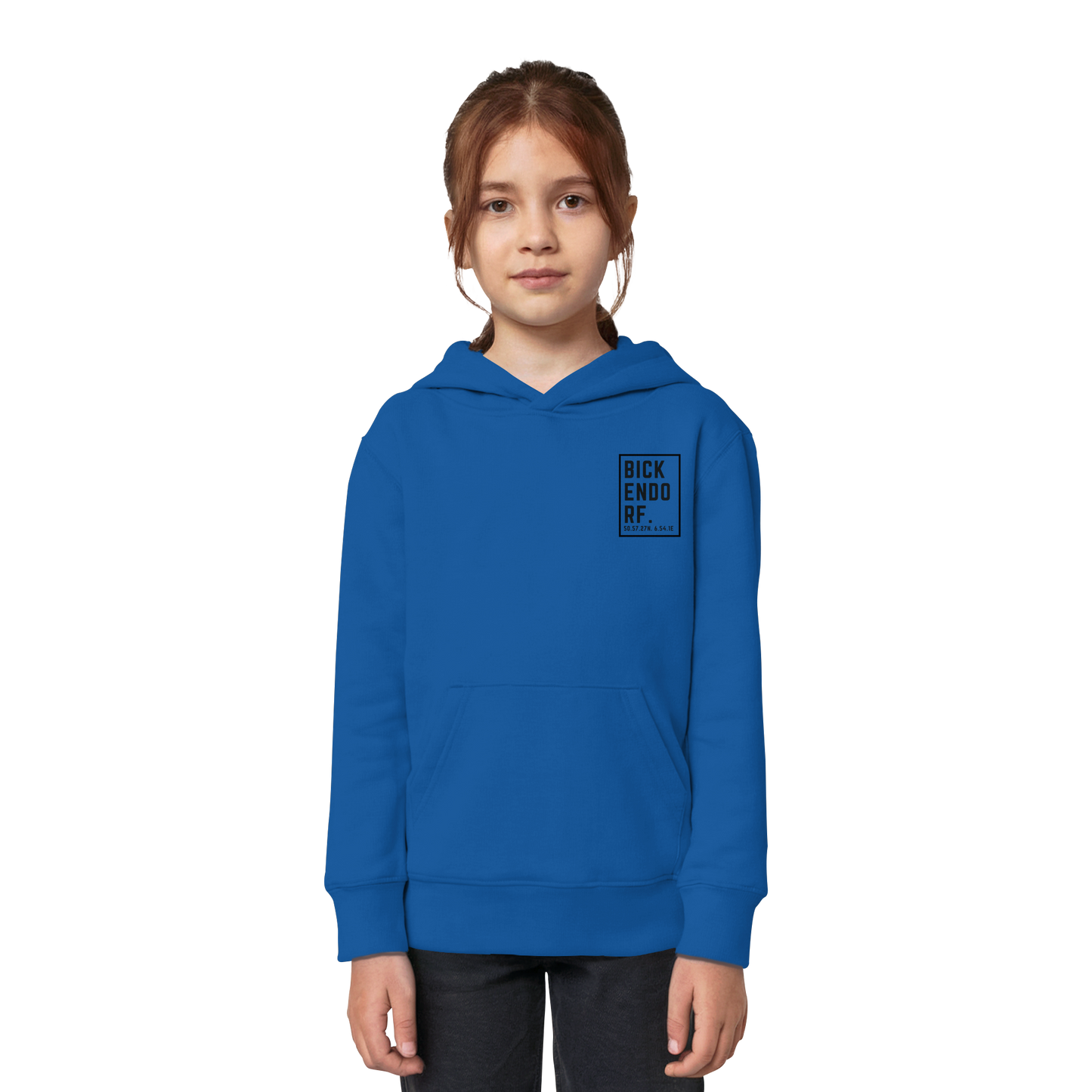 Bickendorf Koordinaten (kleiner Druck auf der Brust) - Kids Organic Hoodie