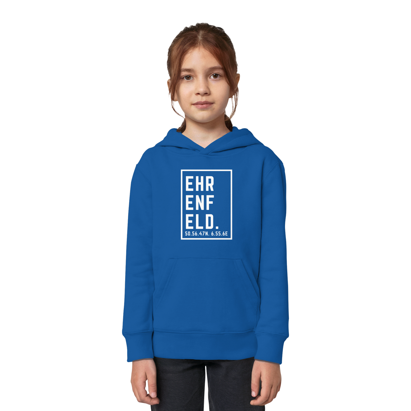 Ehrenfeld Koordinaten (großer Druck auf der Brust) - Kids Organic Hoodie