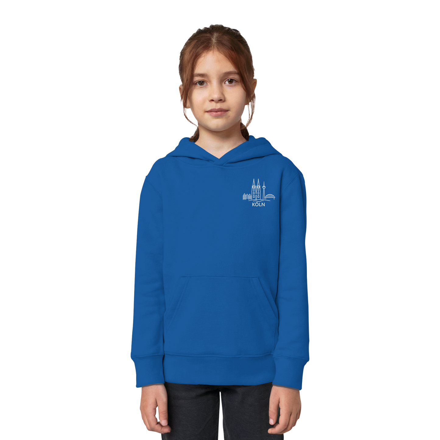 Köln Skyline Stick - Kids Organic Hoodie