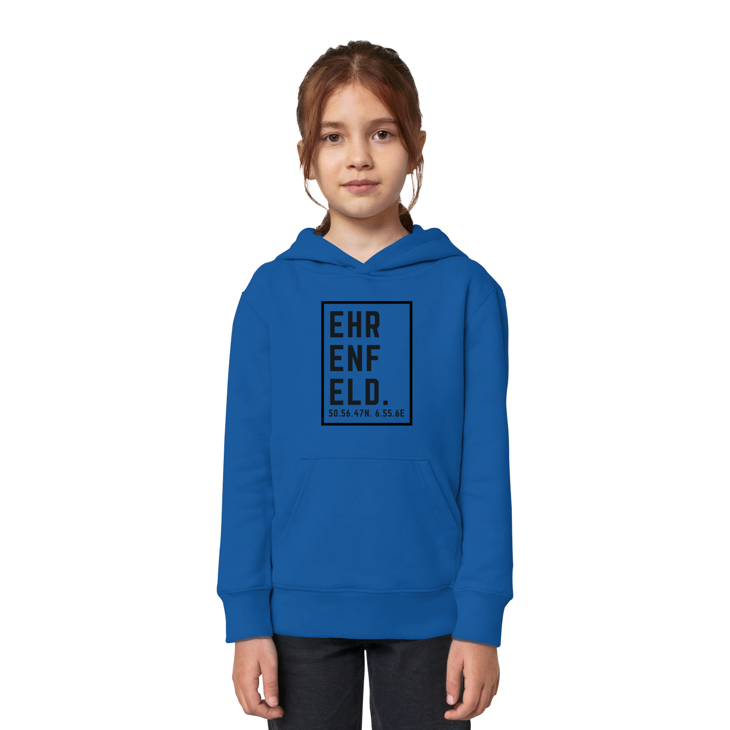 Ehrenfeld Koordinaten (großer Druck auf der Brust) - Kids Organic Hoodie