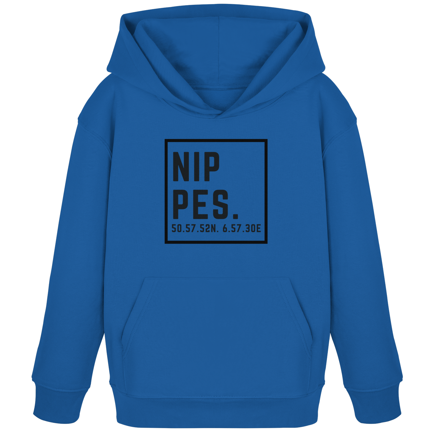 Nippes Koordinaten (großer Druck auf der Brust) - Kids Organic Hoodie