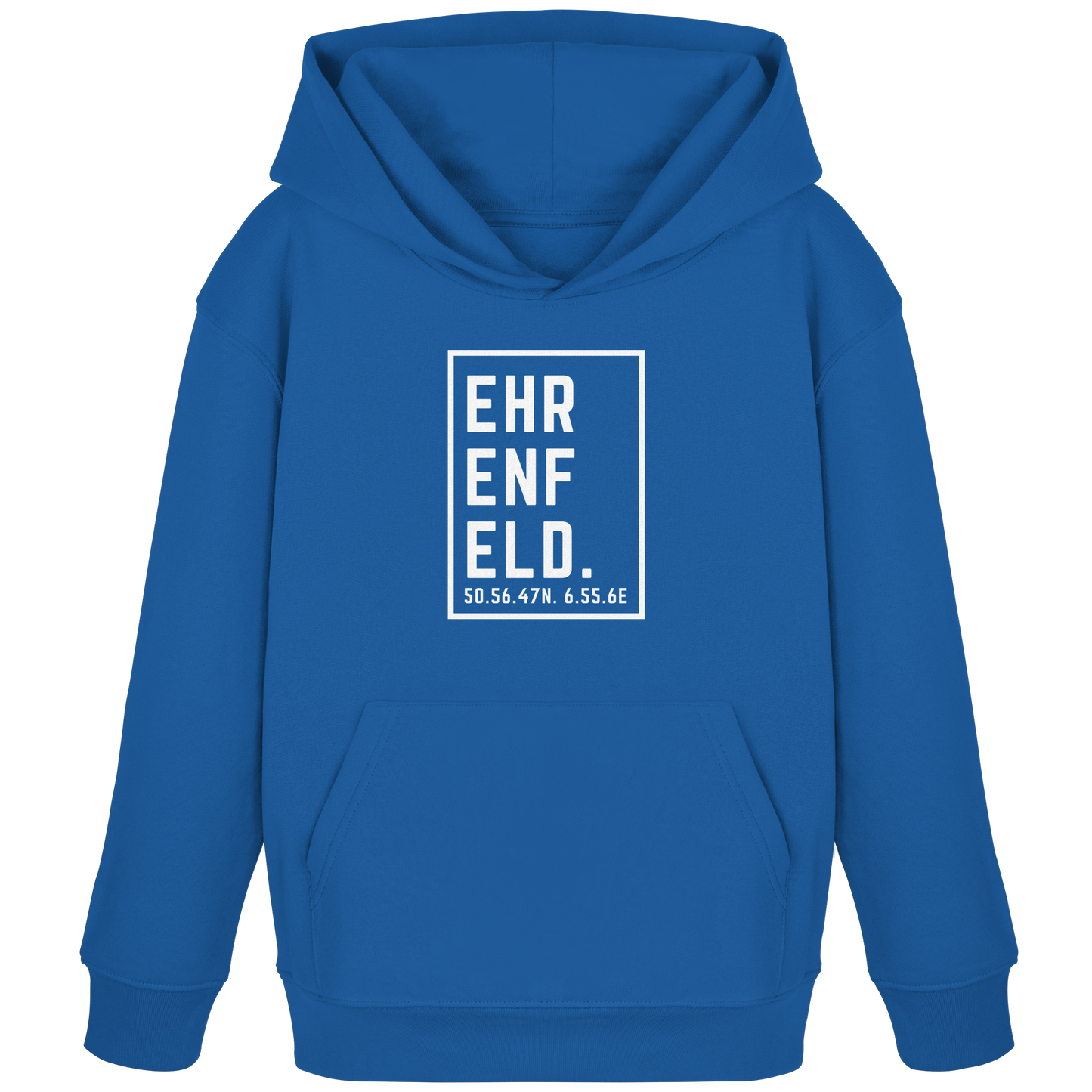 Ehrenfeld Koordinaten (großer Druck auf der Brust) - Kids Organic Hoodie