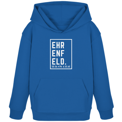 Ehrenfeld Koordinaten (großer Druck auf der Brust) - Kids Organic Hoodie