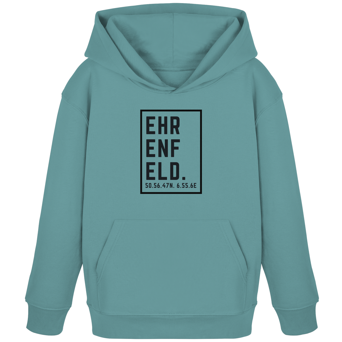 Ehrenfeld Koordinaten (großer Druck auf der Brust) - Kids Organic Hoodie