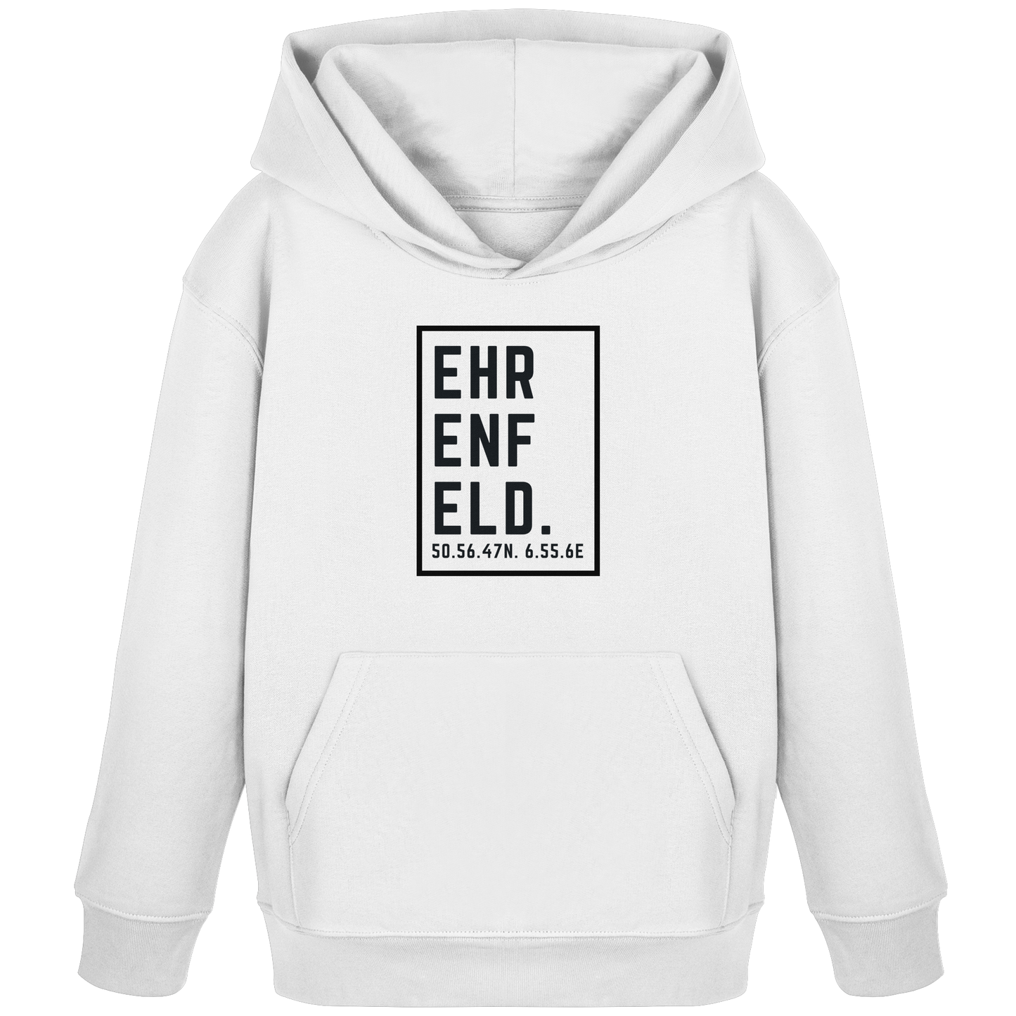 Ehrenfeld Koordinaten (großer Druck auf der Brust) - Kids Organic Hoodie