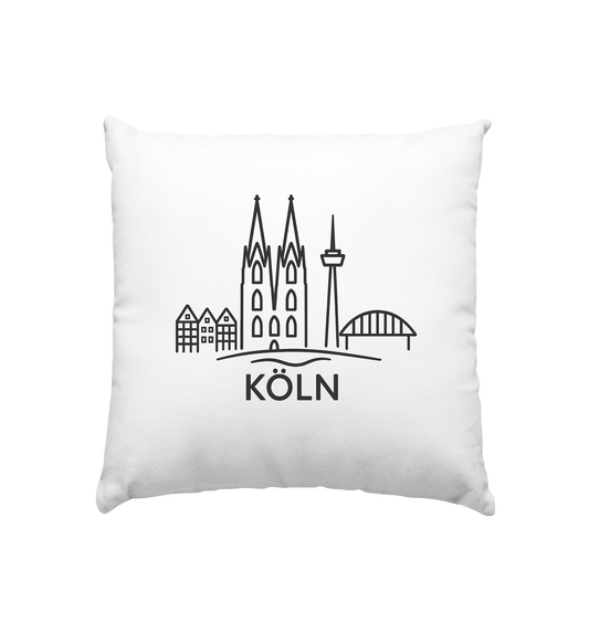 Köln Skyline (Druck) - Kissen 40x40cm