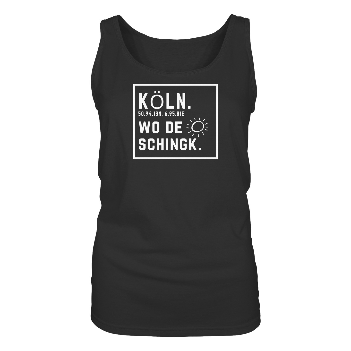 Wo de Sonn schingk - Köln Druck - Ladies Tank-Top