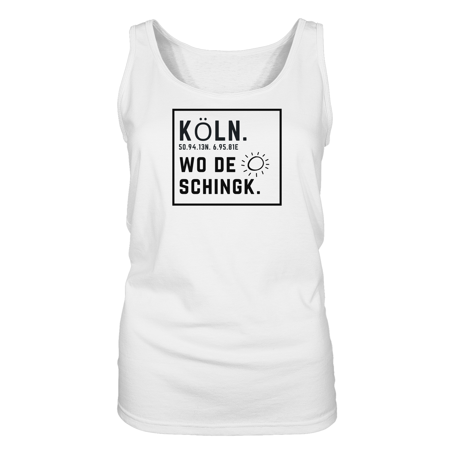 Wo de Sonn schingk - Köln Druck   - Ladies Tank-Top