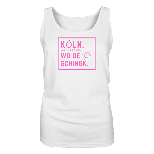 Wo de Sonn schingk - Köln Druck  - Ladies Tank-Top